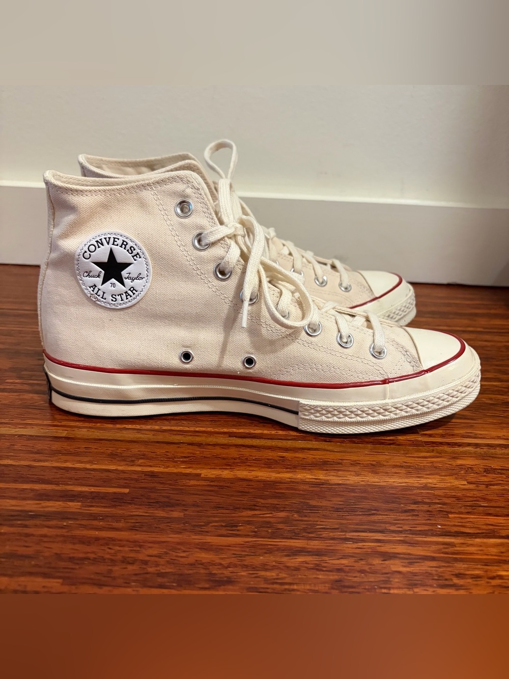 Converse Chuck 70 Hi Top Retro Shoes Parchment - Unisex Men's 8 / Women's 10